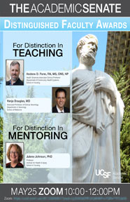Distinguished Faculty Awards Poster 5/25/21