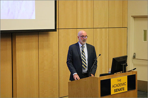 John Featherstone, MSc, PhD, presents on his lecture titled, Chemistry Becomes Patient Care
